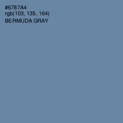 #6787A4 - Bermuda Gray Color Image